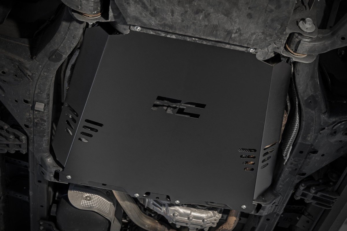 Toyota Tundra Catalytic Converter Shield - Rough Country - Anti-Theft Skid Plate - '22-'25